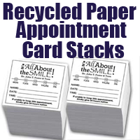 Recycled Appointment cards